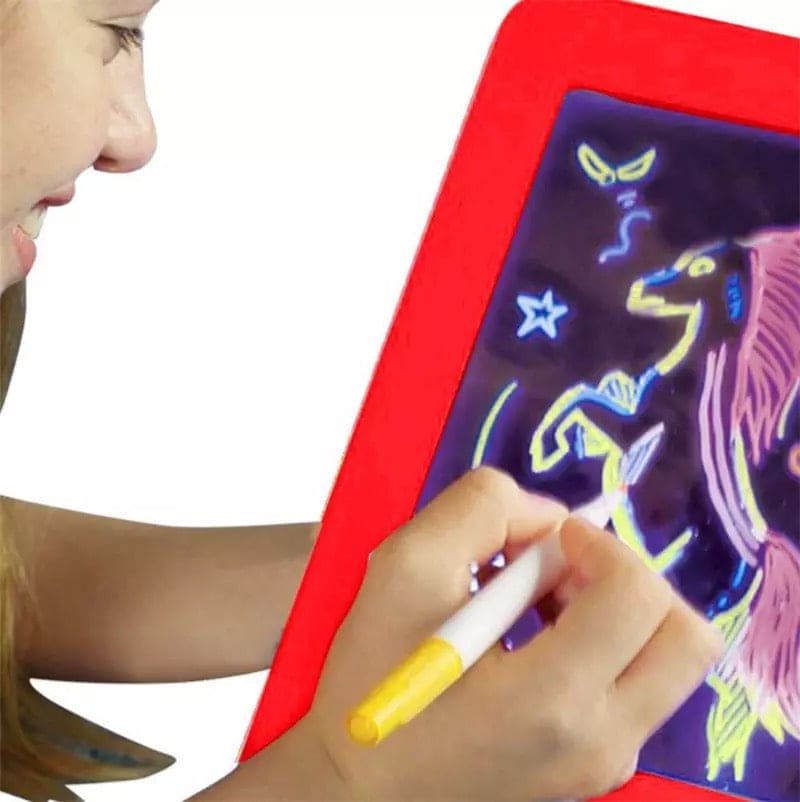 3D Magic Drawing Pad, 8 Light Effects Puzzle Board, 3D Sketchpad, Tablet Creative Kids Pen Gift LEDs Lights Glow Art Drawing Toys 3D Magic Drawing Pad, 8 Light Effects Puzzle Board, 3D Sketchpad, Tablet Creative Kids Pen Gift LEDs Lights Glow Art Drawing Toys